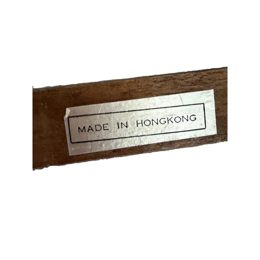 Vintage 42” Accordion Peg Rack 10 Hook Turquoise Wall Hanger Hong Kong